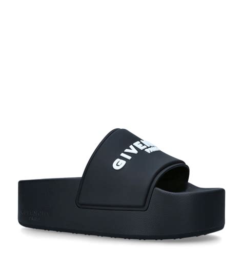 givenchy sliders|Givenchy platform slides.